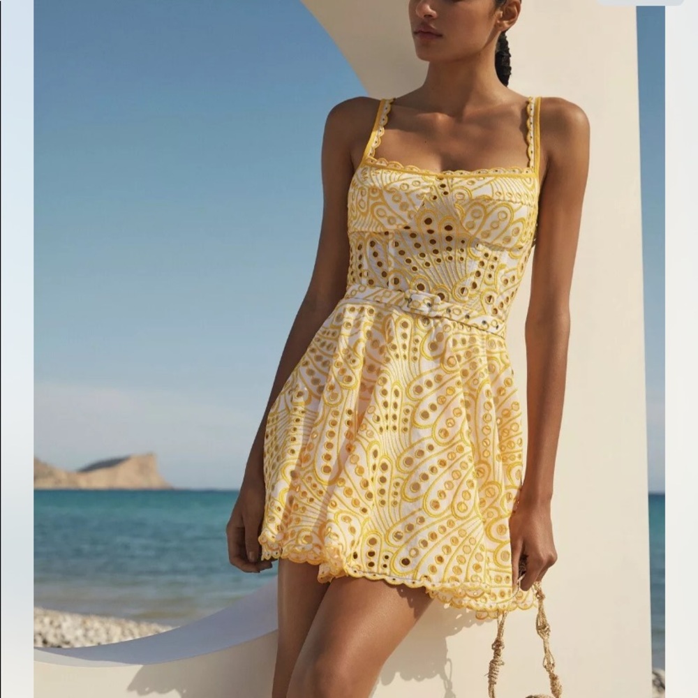 Charo Ruiz Ibiza yellow dress. Doesn’t have belt